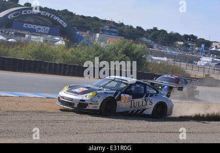 Patrick Dempsey konkurriert in American Le Mans Series (ALMS) bei Mazda Laguna Seca Raceway Featuring: Patrick Dempsey wo: Monterey, Kalifornien, USA bei: 9. Mai 2013 Stockfoto