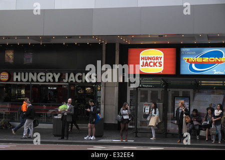 hungrigen Jacks Restaurant Café auf der George Street, Sydney, Australien Stockfoto