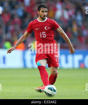 Türkei vs. Slowenien Freundschaftsspiel am Bielefelder Alm Featuring: Mehmet Topal wo: Bielefeld, Deutschland bei: 31. Mai 2013 Credi Stockfoto