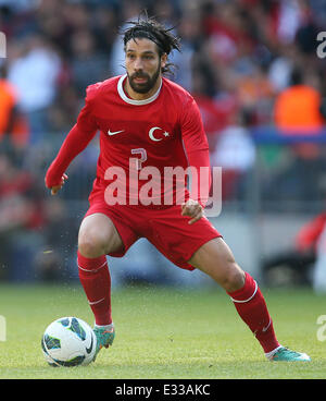 Türkei vs. Slowenien Freundschaftsspiel am Bielefelder Alm Featuring: Olcay Sahan wo: Bielefeld, Deutschland bei: 31. Mai 2013 Stockfoto