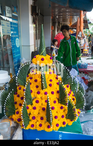 Talat Pak Khlong, Blumenmarkt Bangkok Thailand Stockfoto