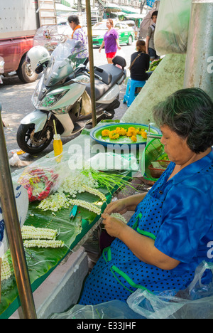 Talat Pak Khlong, Blumenmarkt Bangkok Thailand Stockfoto