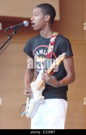 30. jährlichen Chicago Bluesfestival - Tag mit: Jamiah auf Feuer & die rote Maschine wo: Chicago, Illinois, Vereinigte Staaten, wann: 6. Juni 2013 Stockfoto