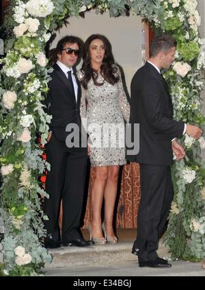 Die Hochzeit von Irland und West Brom Playler Shane Long auf ehemaligen Seite drei Modell Kayleah Adams in der St. Marys Church, Enniskerry C Stockfoto