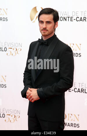 Die 53. Monte Carlo TV Festival - Closing Ceremony mit: Colin O'Donoghue wo: Monte-Carlo, Monaco bei: 12. Juni 2013 Stockfoto