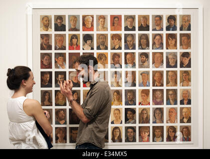 BP Portrait Award 2013 in der National Portrait Gallery wo statt: London, Vereinigtes Königreich bei: 19. Juni 2013 Stockfoto