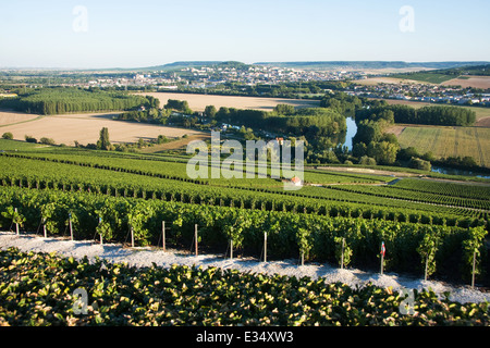 entlang der Route du Vin in Frankreich Stockfoto