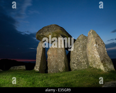 Rhonddatal Ifan neolithischen gekammert Grab, Pembrokeshire, Wales Stockfoto