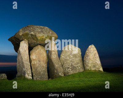 Rhonddatal Ifan neolithischen gekammert Grab, Pembrokeshire, Wales Stockfoto