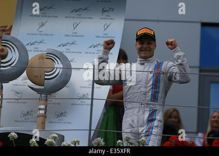 Red Bull Ring, Spielberg, Steiermark, Österreich. 22. Juni 2014. F1 Grand Prix von Österreich. Valtteri Bottas nimmt seine Williams Martini Racing FW36 das 3. Verdienst: Action Plus Sport/Alamy Live News Stockfoto