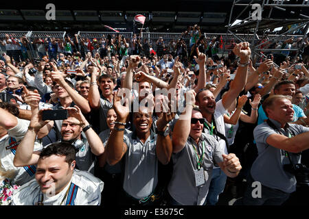 Formel 1: FIA Formel 1 Weltmeisterschaft 2014, Grand Prix von Österreich, Mercedes AMG Petronas F1-team Stockfoto