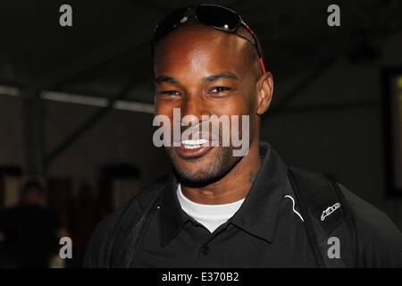 Tyson Beckford besucht die US Moto Grand Prix in Laguna Seca Raceway Monterey mit: Tyson Beckford wo: Salinas, Kalifornien, USA bei: 21. Juli 2013 ** nicht verfügbar für die Veröffentlichung in Deutschland ** Stockfoto