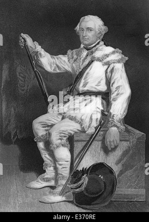 Daniel Morgan, 1736-1802, ein US-amerikanischer Pionier Soldat und Vertreter der Vereinigten Staaten aus Virginia Stockfoto