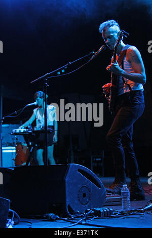 Verrückte Woche 2013 statt am Théâtre de Verdure Featuring: Asaf Avidan wo: Nice, PROVENCE, Frankreich bei: 17. Juli 2013 Stockfoto