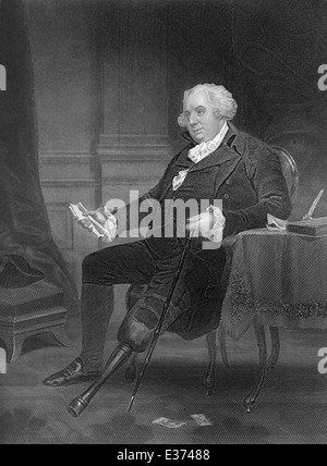 Gouverneur Morris, 1752-1816, ein amerikanischer Staatsmann, Gründervater der Vereinigten Staaten, Stockfoto