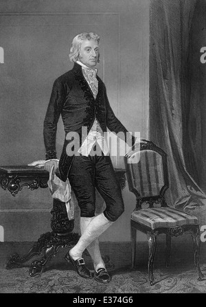 Porträt des Robert R. Livingston, 1746-1813, US-amerikanischer Politiker Stockfoto