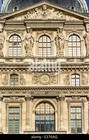 Architektonisches Meisterwerk der französischen Renaissance, aus Stein gebaut. Stockfoto