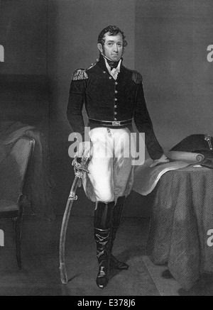 Jacob Jennings braun, 1775-1828, US-amerikanischer Offizier im Krieg von 1812, Kommandierender General der United States Army, Stockfoto