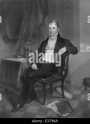 Eli Whitney, 1765-1825, ein amerikanischer Erfinder am besten bekannt für die Erfindung der Cotton Gin, Stockfoto