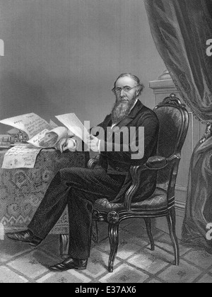 Edwin McMasters Stanton, 1814-1869, ein US-amerikanischer Jurist und Politiker, Minister fuer Krieg, Stockfoto