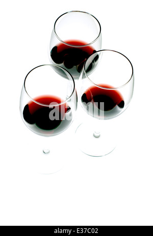 Still-Leben essen Bild von einem Glas Rotwein Stockfoto