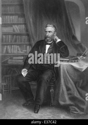 Porträt von John Lothrop Motley, 1814-1877, ein US-amerikanischer Diplomat und Geschichtsschreiber Stockfoto