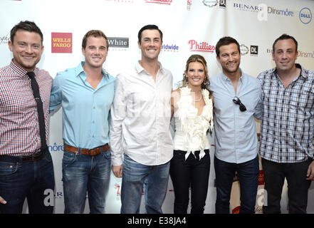 Die Hamels Stiftung 4. jährlichen Diamanten und Denim-Charity-Event mit den Phillies, Lifehouse und 6ABC Bachelor Teilnehmer Fe Stockfoto