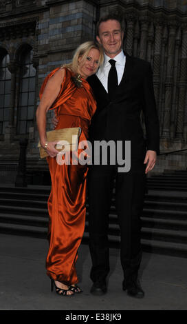 Hochzeitsfeier für Lucia Tasmin Khan und Junaid Zaman an das Natural History Museum - Ankünfte mit statt: Gäste wo: LONDON, Vereinigtes Königreich bei: 17. August 2013 Stockfoto