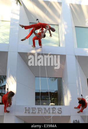 Hermes Beverly Hills neue Boutique Enthüllung und Foto aufrufen mit: Atmosphäre wo: Beverly Hills, Kalifornien, Vereinigte Staaten, wann: 03 September 2013 Stockfoto