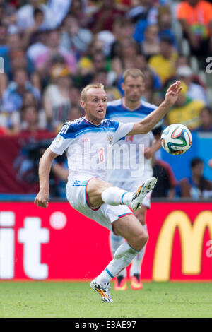 Rio De Janeiro, Brasilien. 22. Juni 2014. Denis Glushakov (RUS) Fußball: FIFA World Cup Brasilien 2014 Gruppe H match zwischen Belgien 1-0 Russland im Maracana-Stadion in Rio De Janeiro, Brasilien. Bildnachweis: Maurizio Borsari/AFLO/Alamy Live-Nachrichten Stockfoto