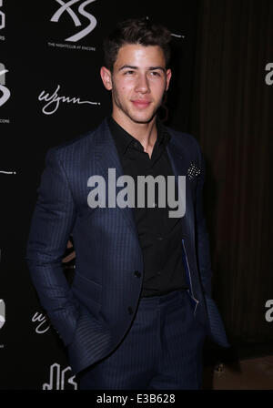 Nick Jonas feiert seinen 21. Geburtstag bei XS Nightclub im Wynn Las Vegas Featuring: Nick Jonas Where: Las Vegas, NV, USA bei: 15 September 2013 Stockfoto