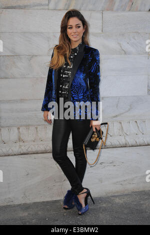 Milan Fashion Woche Ready to Wear-Frühjahr/Sommer 2014 - Roberto Cavalli - Ankünfte mit: Blanca Suarez Where: Mailand, Italien Stockfoto