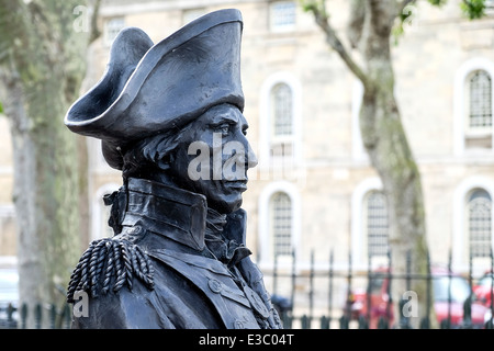 Eine Statue von Admiral Nelson in Greenwich. Stockfoto