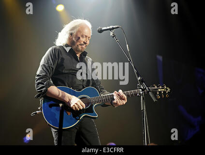 Barry Gibb in Manchester Arena mit: Barry Gibb Where: Manchester, Vereinigtes Königreich bei: 29 September 2013 Stockfoto