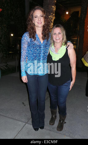 Rasen bringt "Gehirnerschütterung" Private Screening Held an Davidson/Valentini Theater mit: Robin Weigert, Tracy E Gilchrist Where: Los Angeles, California, Vereinigte Staaten von Amerika bei: 2. Oktober 2013 Stockfoto