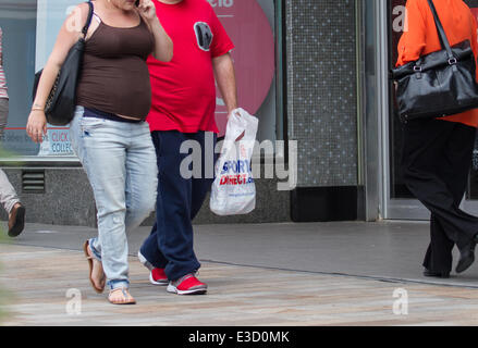 Pläne, Sheffield Fettleibigkeit in fünf Jahren zu halbieren sind durch Stadtrat Jack Scott aufgedeckt worden. Stockfoto