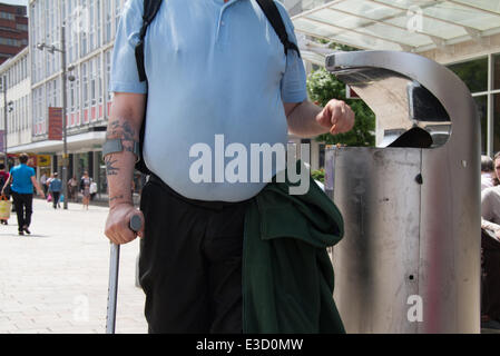 Pläne, Sheffield Fettleibigkeit in fünf Jahren zu halbieren sind durch Stadtrat Jack Scott aufgedeckt worden. Stockfoto