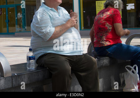 Pläne, Sheffield Fettleibigkeit in fünf Jahren zu halbieren sind durch Stadtrat Jack Scott aufgedeckt worden. Stockfoto