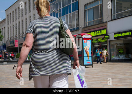 Pläne, Sheffield Fettleibigkeit in fünf Jahren zu halbieren sind durch Stadtrat Jack Scott aufgedeckt worden. Stockfoto