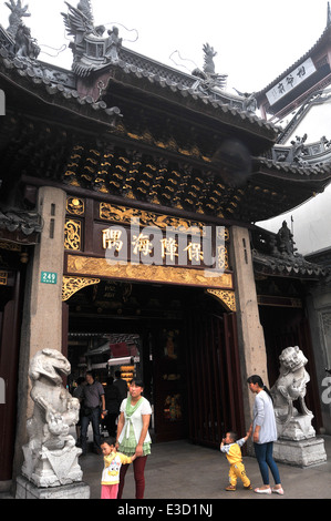 Der Tempel Des Stadtgottes, Chenghuang Mia, Shanghai Chlna Stockfoto