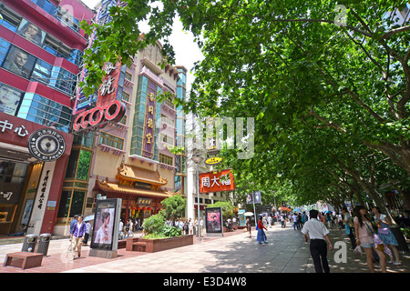 kommerzielle Straße Nanjing Road Shanghai China Stockfoto