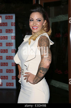 Jodie Marsh startet ihre neue tv-Shows für TLC, "Jodie Marsh auf Steroiden und Jodie Marsh auf dem Spiel", im Sanctum Soho Hotel Stockfoto