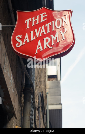 Heilsarmee Zeichen in Edinburghs Altstadt Stockfoto