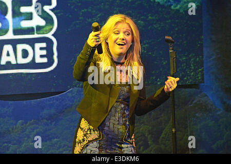 Kelly Clarkson führt, während die Menschen wie uns Fair-Trade-Konzert im Highline Ballroom Featuring: Kelly Clarkson Where: New York, NY, Vereinigte Staaten von Amerika bei: 10. Oktober 2013 Stockfoto