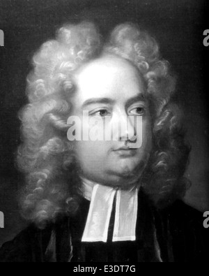 Sterblichen Satiriker JONATHAN SWIFT (1667-1745), Dichter und Kleriker. Basierend auf einem Porträt von irischen Künstlers Charles Jervas Gravur Stockfoto