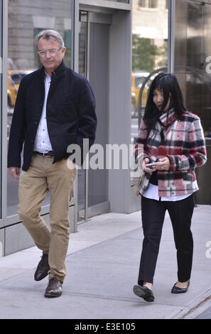 Sam-Nell und Noriko Watanabe in Soho mit: Sam Nell, Noriko Wantanabe wo: Manhattan, NY, Vereinigte Staaten, wann: 14. Oktober 2013 Stockfoto