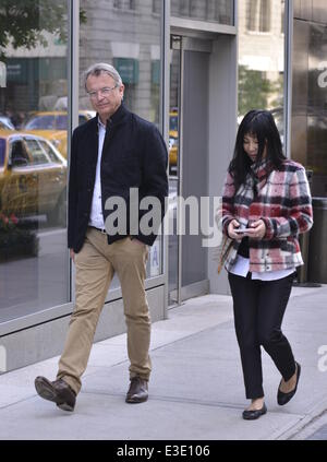 Sam-Nell und Noriko Watanabe in Soho mit: Sam Nell, Noriko Wantanabe wo: Manhattan, NY, Vereinigte Staaten, wann: 14 Oct 2013ENN.com Stockfoto