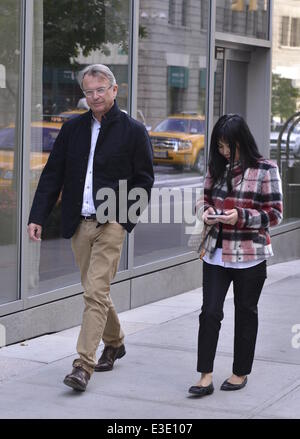 Sam-Nell und Noriko Watanabe in Soho mit: Sam Nell, Noriko Wantanabe wo: Manhattan, NY, Vereinigte Staaten, wann: 14 Oct 2013ENN.com Stockfoto