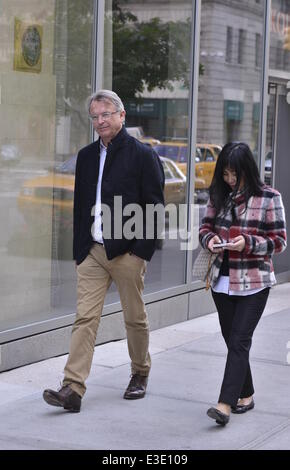 Sam-Nell und Noriko Watanabe in Soho mit: Sam Nell, Noriko Wantanabe wo: Manhattan, NY, Vereinigte Staaten, wann: 14. Oktober 2013 Stockfoto