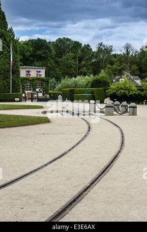 Rethondes Clearing / Lichtung des Waffenstillstandes / Clairière de l'Armistice, WWI Gedenkstätte und Museum, Wald von Compiègne, Frankreich Stockfoto